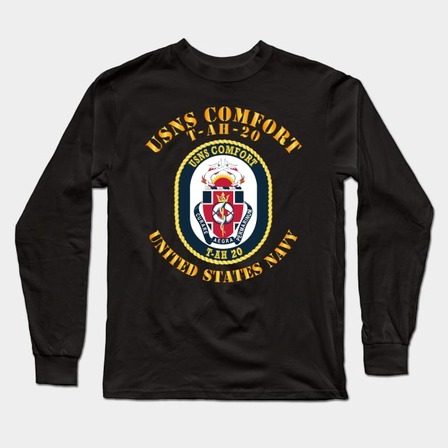 USNS Comfort - T-AH-20 wo DS Long Sleeve T-Shirt by twix123844